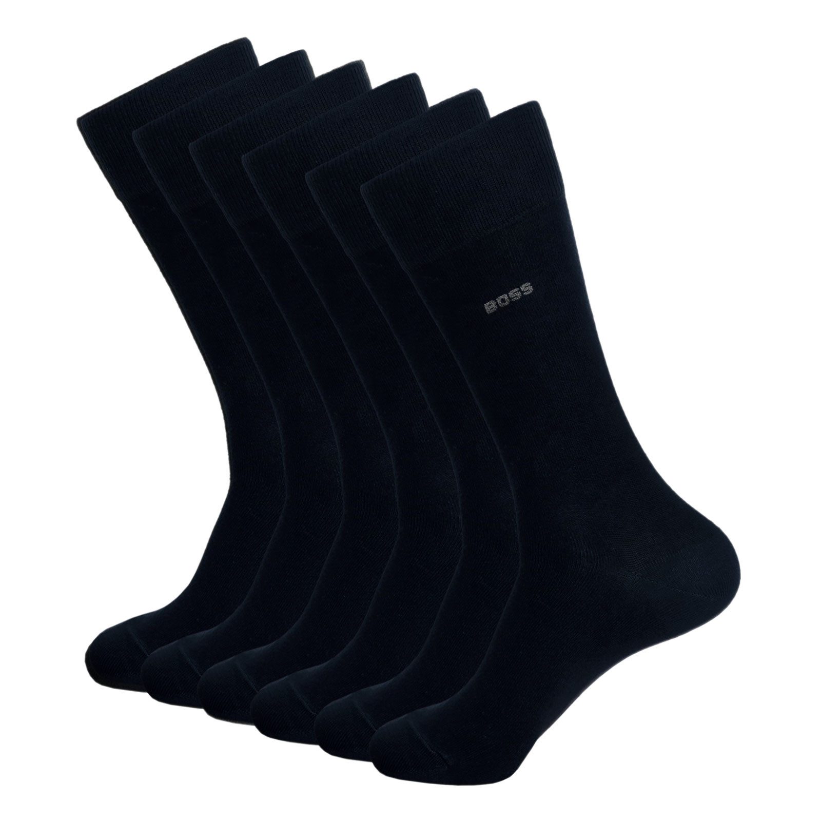 BOSS Businesssocken RS Uni Colors CC (3-Paar) mit dezentem Markenschriftzug günstig online kaufen