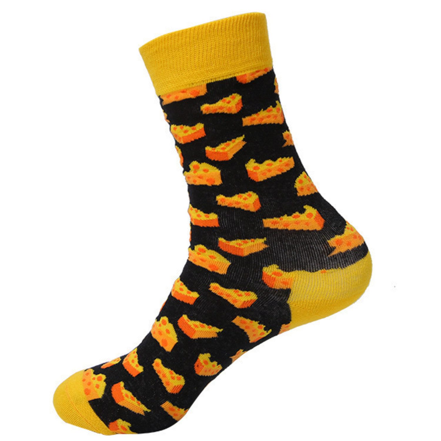 Freizeitsocken Käse Noxxiez Soxxiez Socken in 38-45 im Paar
