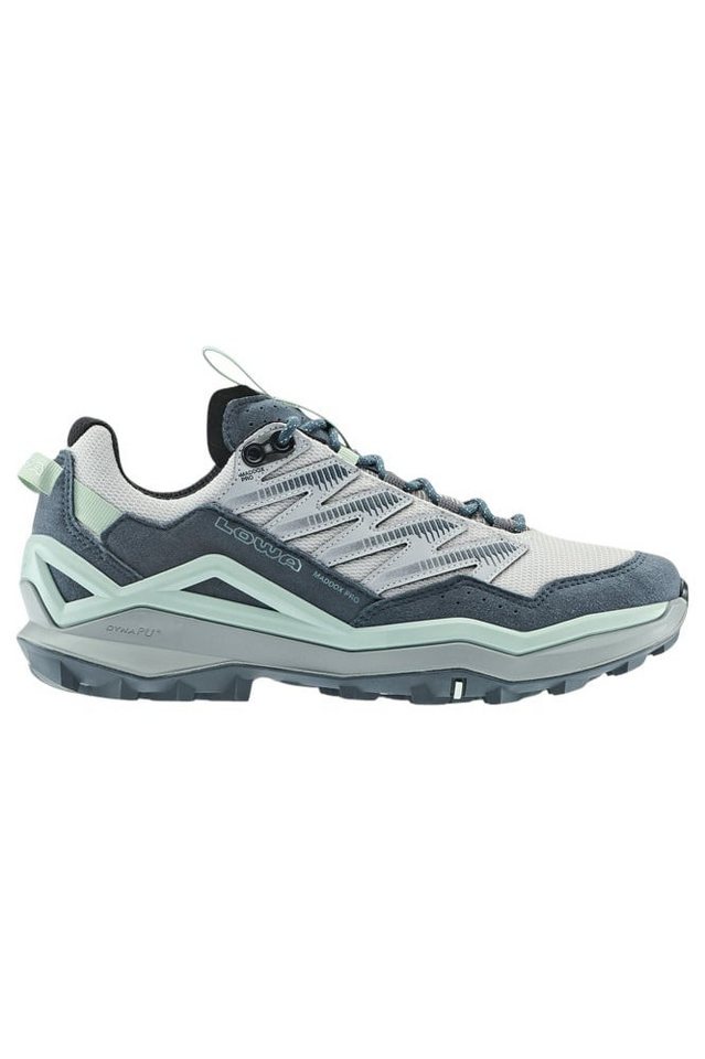 Lowa Maddox Pro Low (Fast-Hiking, Textil/Synthetik) schiefergrau/blau Damen Wanderschuh