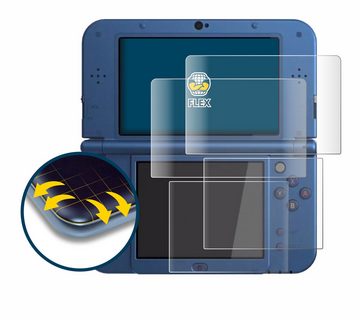 BROTECT Full-Screen Schutzfolie für Nintendo New 3DS XL, Displayschutzfolie, 2 Stück, 3D Curved klar