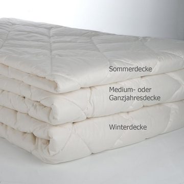 Sommerbettdecke, Pure Wool, Hefel, Füllung: 100% Wolle (Schurwolle), Bezug: Baumwolle, Temperaturausgleichend, angenehm trockenes Schlafklima