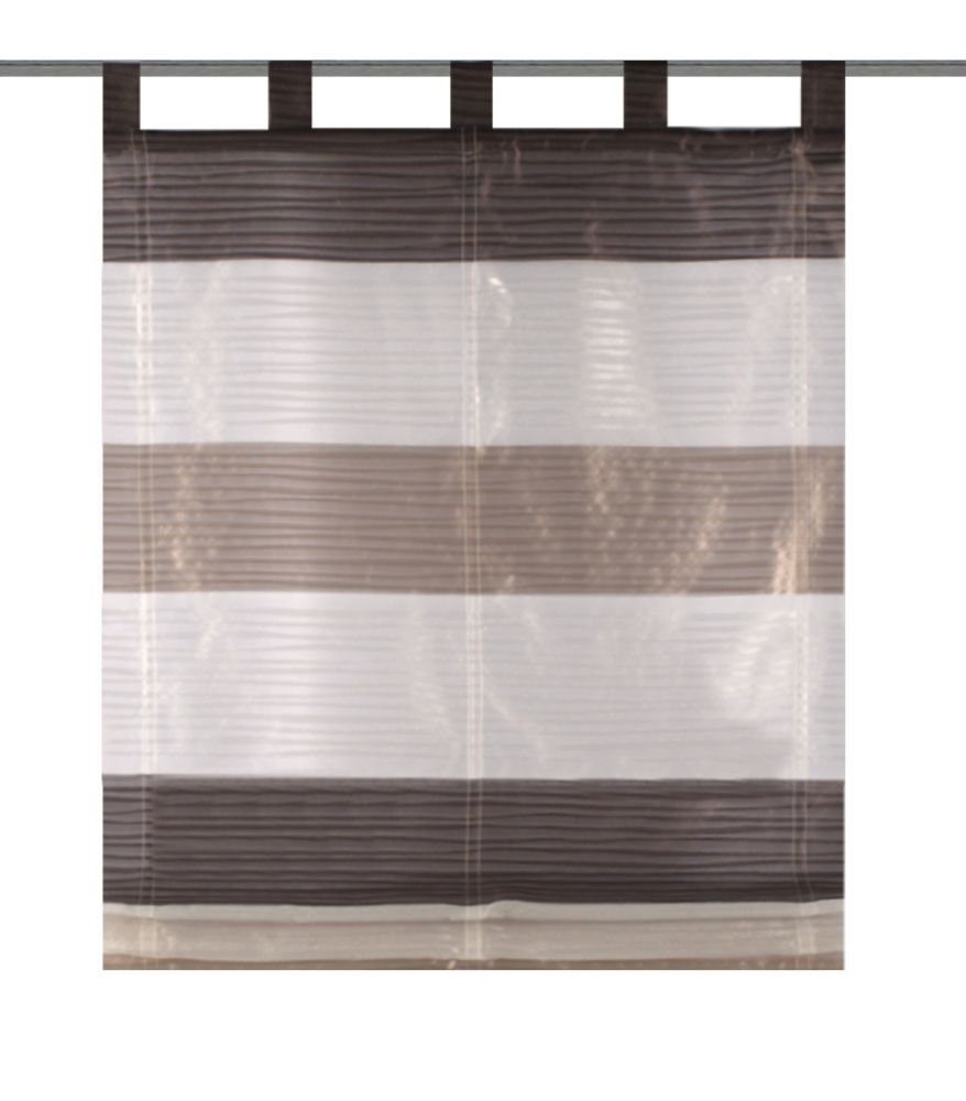 Rollo Home Wohnideen Schlaufenraffrollo Querstreifen, HOME WOHNIDEEN, Lichtschutz, standard