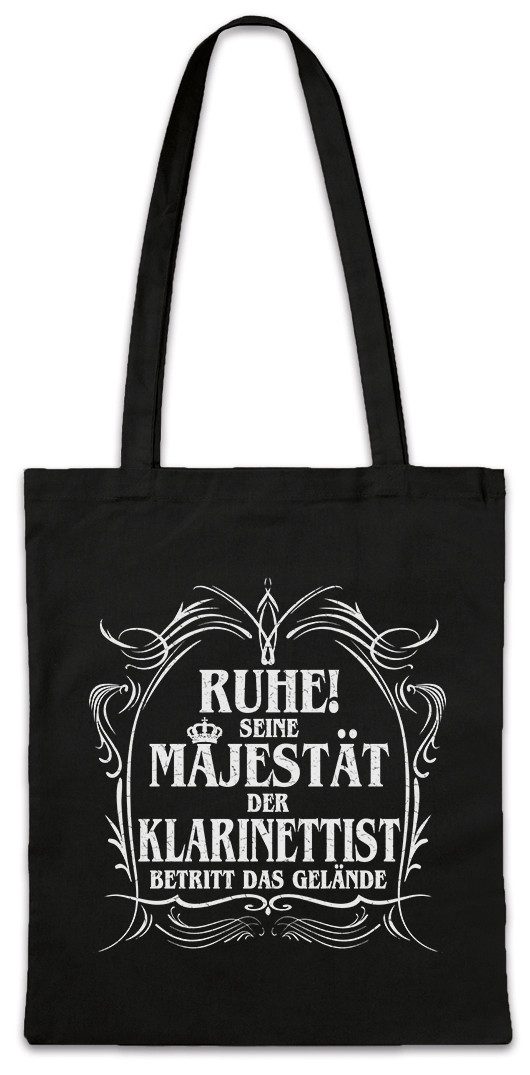 Urban Backwoods Beuteltasche Seine Majestät Der Klarinettist Stofftasche Klarinette Pop Spieler (1-tlg), Oper Musik Orchester Klassik