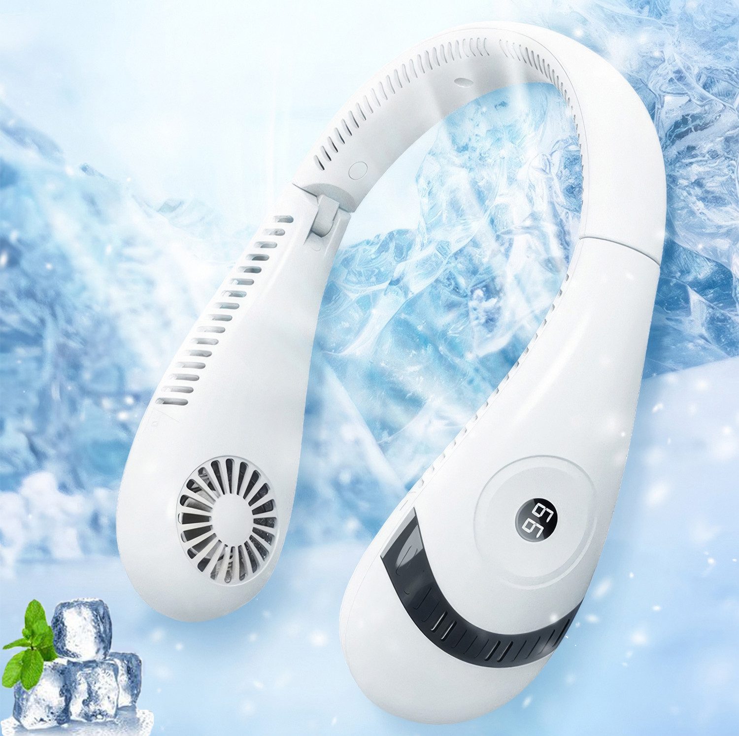 BlingBin Mini USB-Ventilator Faltbar Nackenventilator,Wiederaufladbar 5000 günstig online kaufen