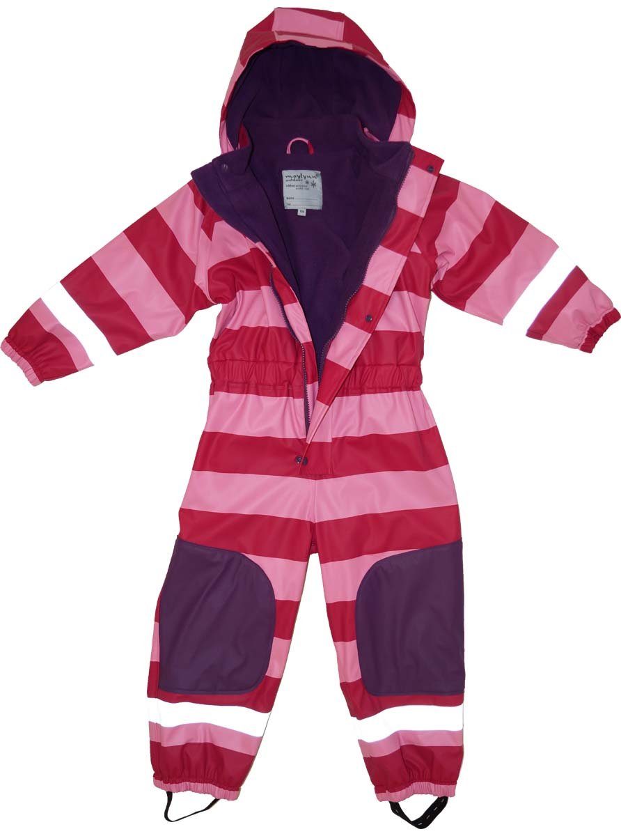 Maylynn Schneeoverall Schneeanzug Regenanzug Regenoverall für Kinder gestreift