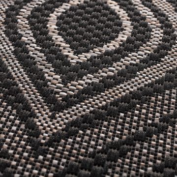 Teppich Breeze black/ clif grey 120 x 170 cm, Dekoria, Höhe: 1 mm