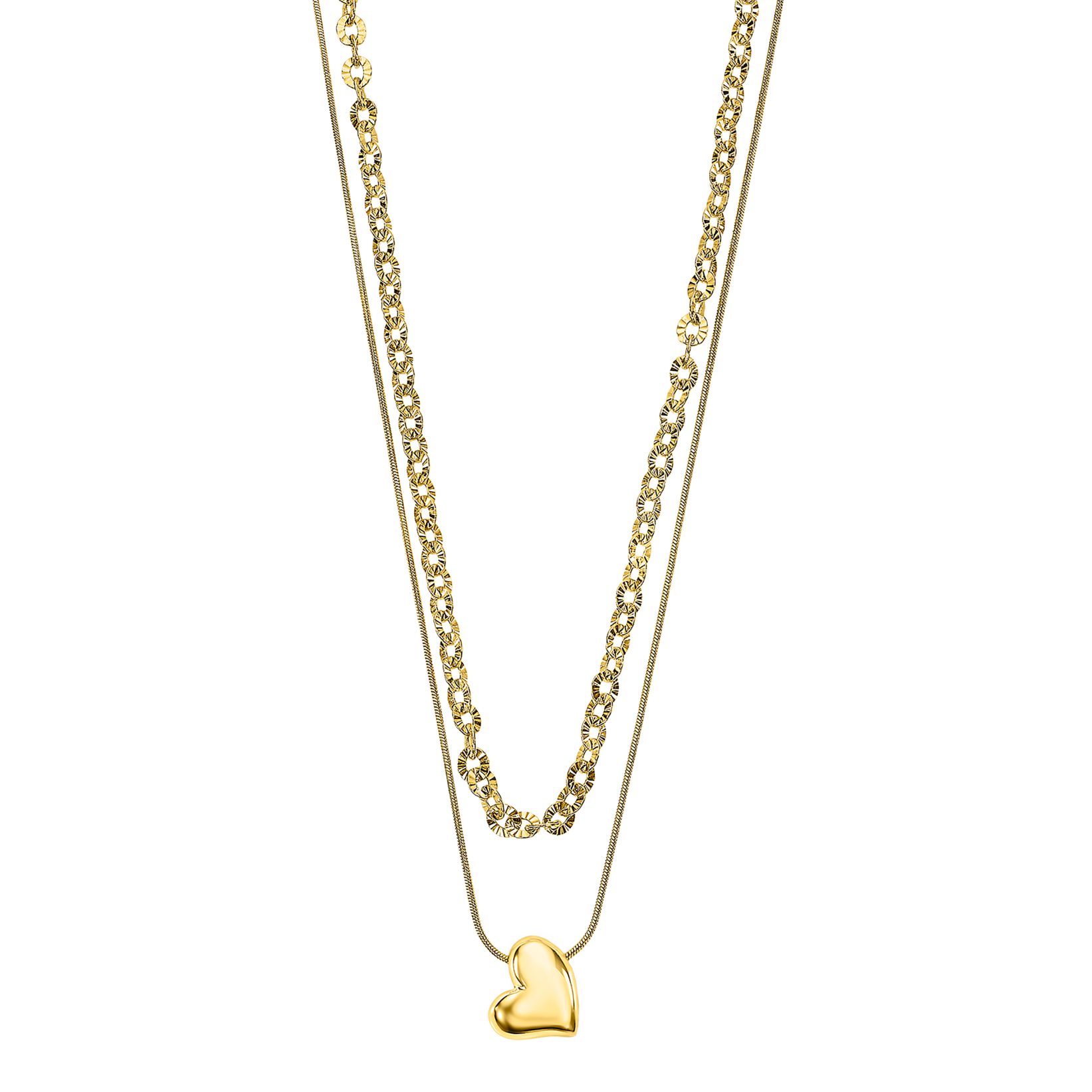 Lotus Herzkette Essentials - Layering Herz