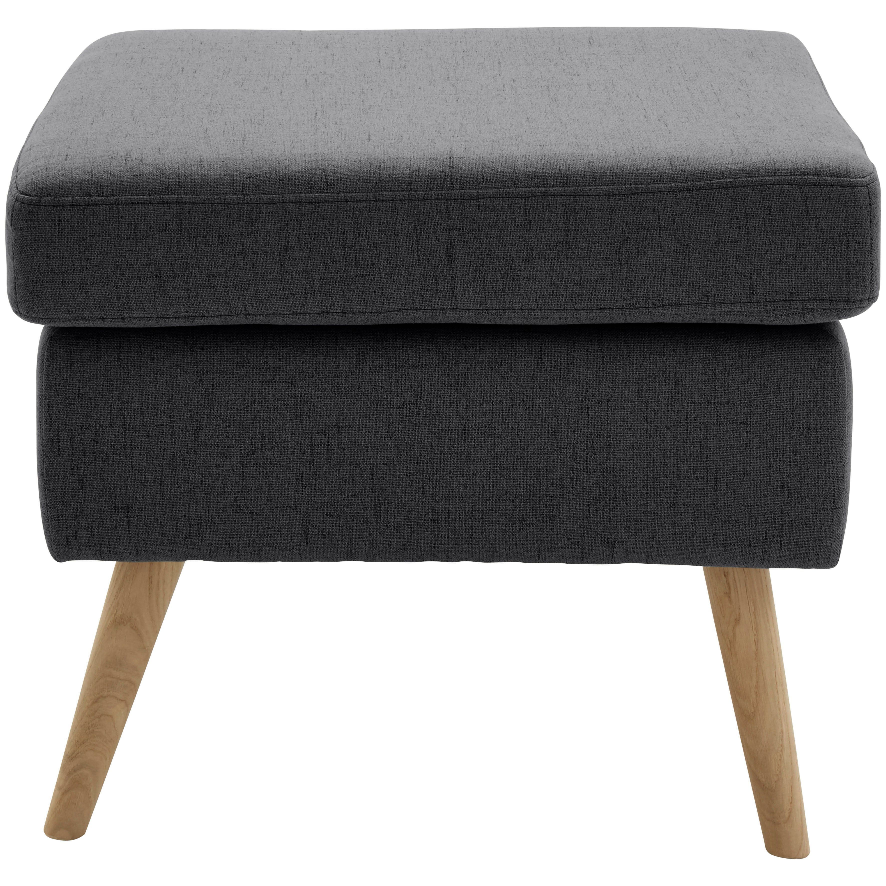 Home affaire Hocker "Salla", Bezug auch in Luxus-Microfaser in Teddyfellopt günstig online kaufen