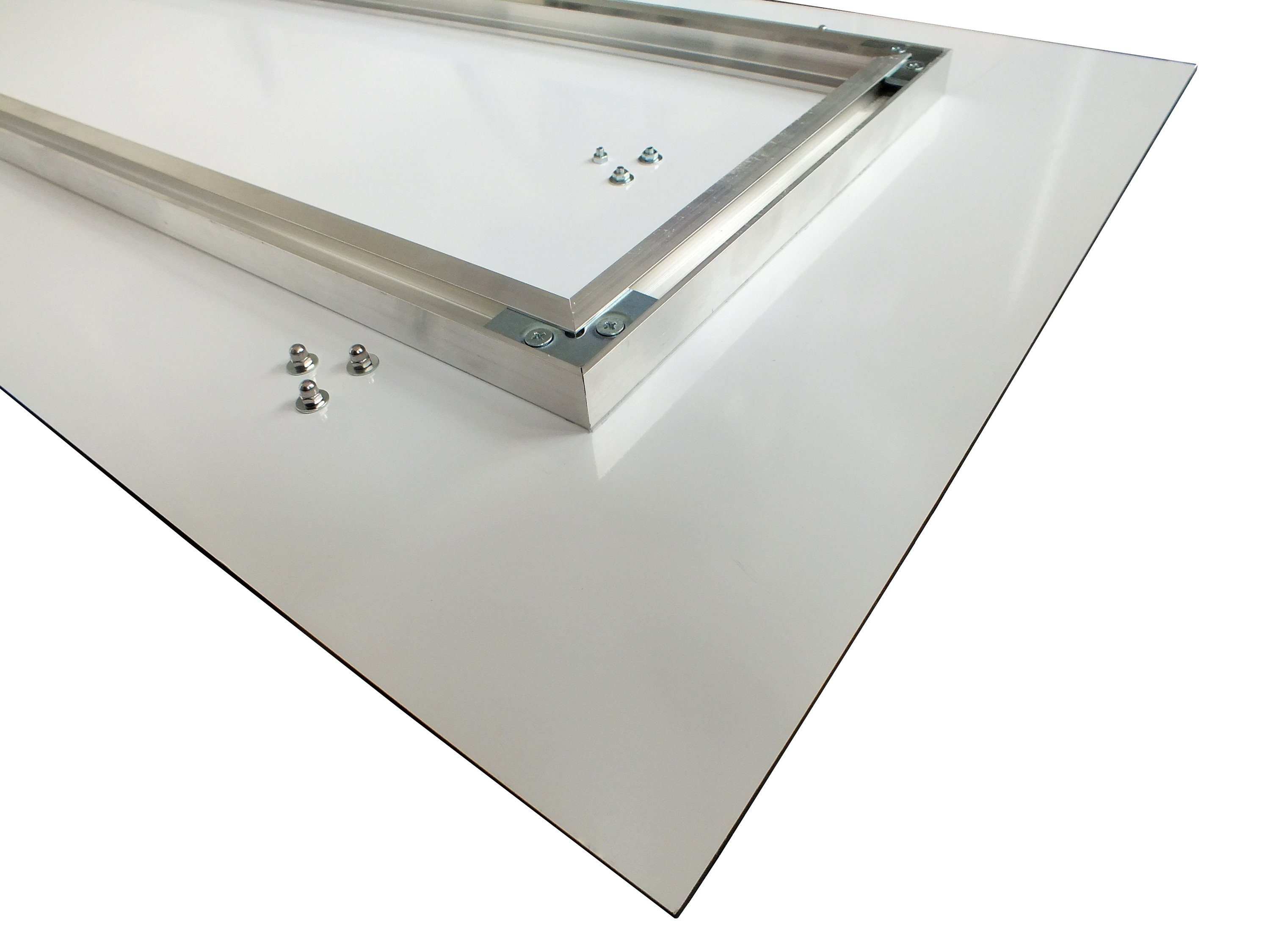 queence Wandgarderobe Marmor - Garderobe aus hochwertigem Acrylglas gold grau weiß (1 St), mit Edelstahlhaken – Bild 4 von 5