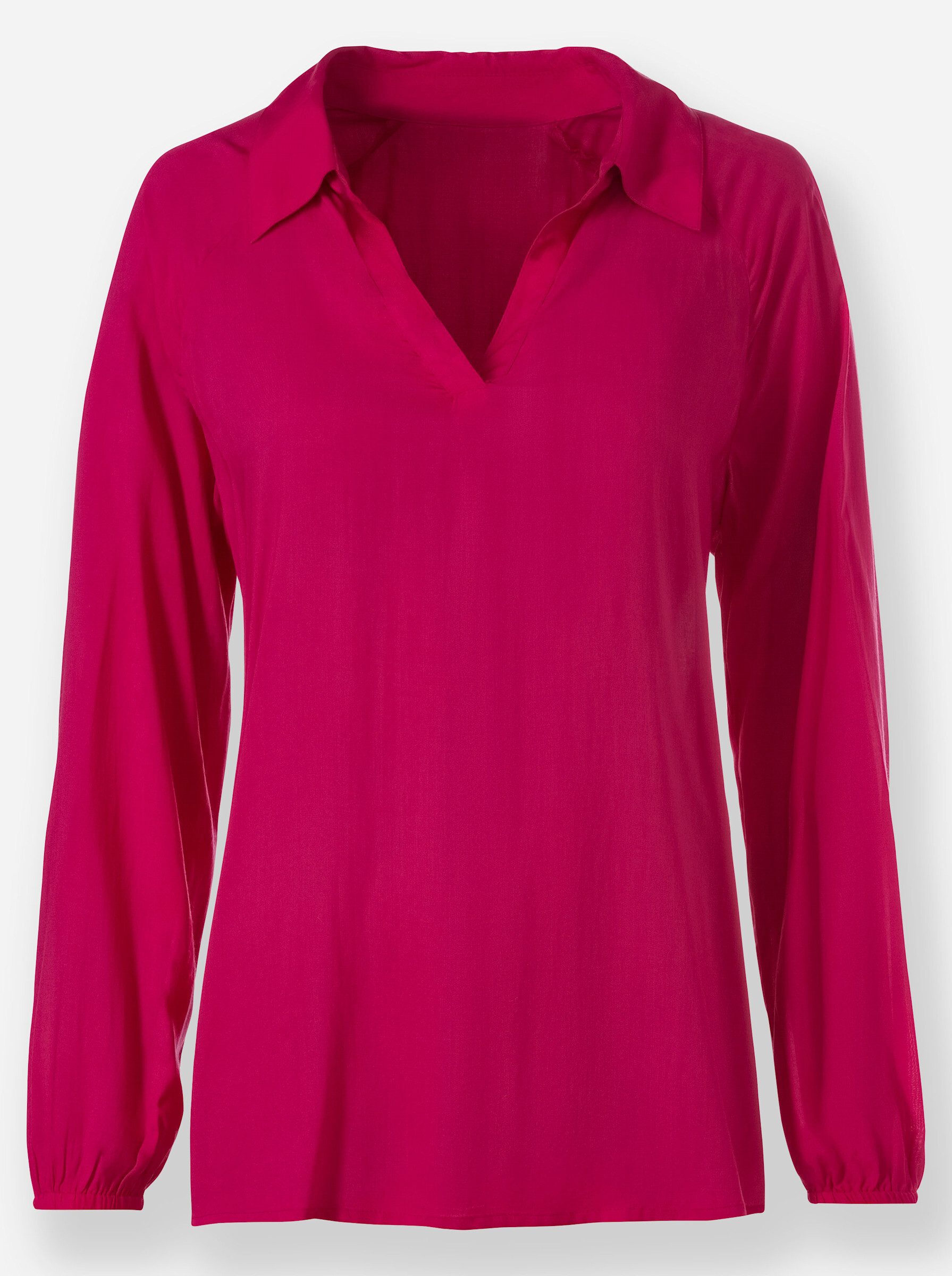 Klassische Bluse Bluse Langarm