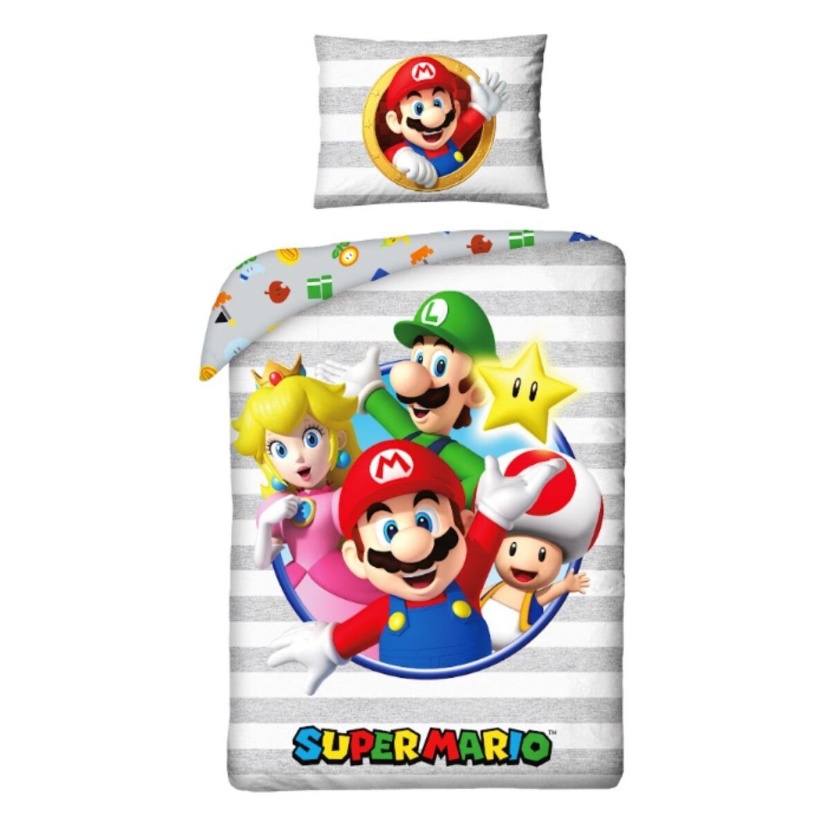 Super Mario Kinderbettwäsche Super Mario Bettbezug günstig online kaufen