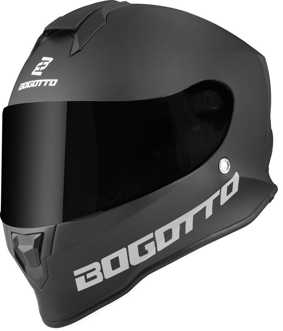 Bogotto Motorradhelm H151 Solid Helm, Vorbereitet Für Pinlockscheibe,herausnehmbares Innenfutter