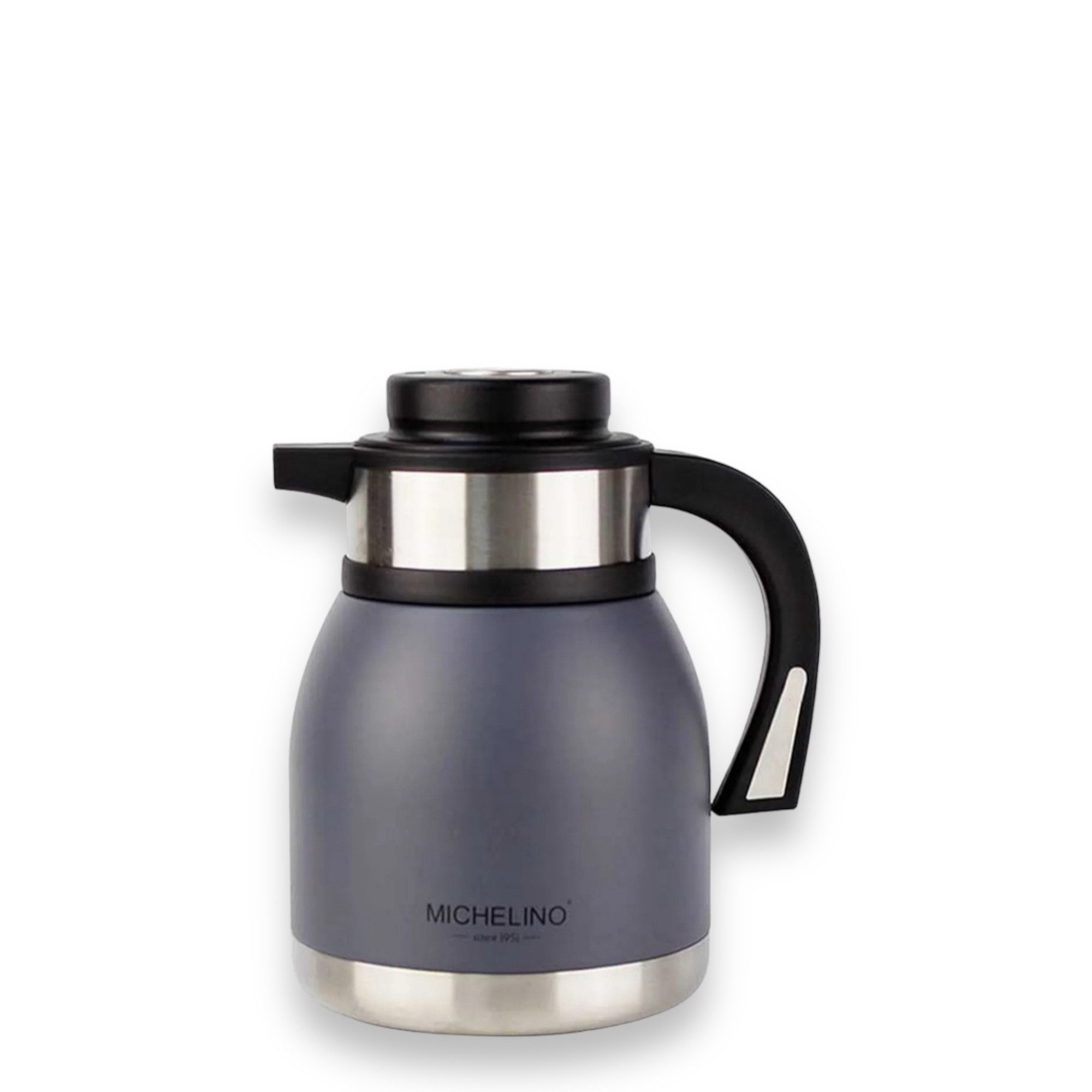 Michelino Isolierkanne Michelino Thermoskanne Doppelwandig Isolierkanne für Kaffee & Tee, 1.2 l