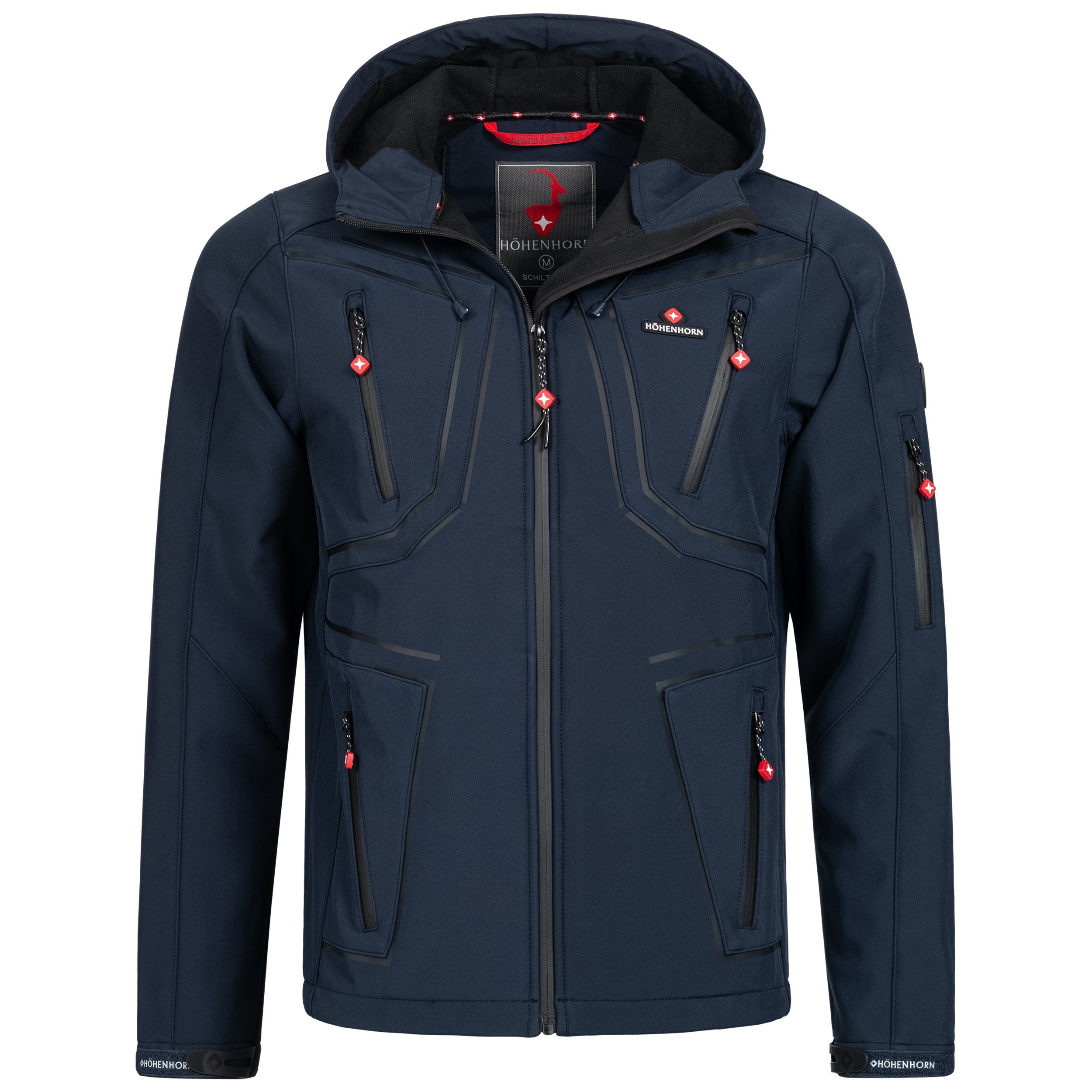Höhenhorn Softshelljacke Schilthorn Herren Softshell Jacke für Männer Outdoor Funktionsjacke Microfleece-Innenfutter, Atmungsaktiv, Wasserdicht