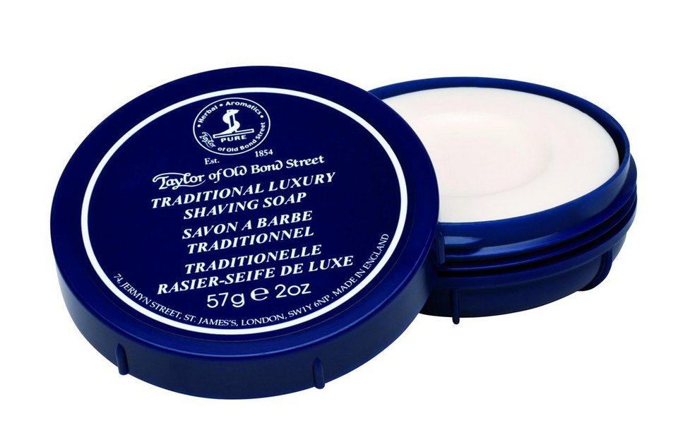 Taylor of Old Bond Street Rasiercreme Taylor traditionelle  Luxus-Rasierseife in Reise-Box