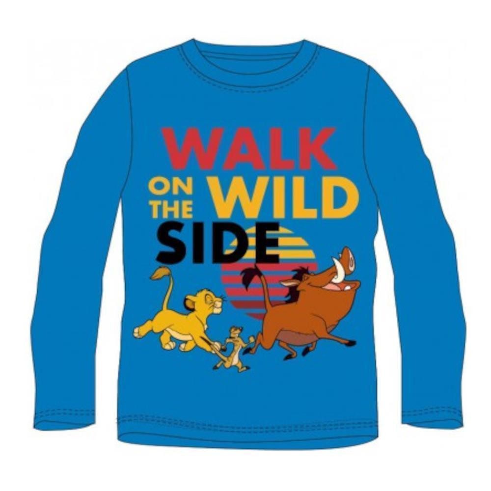 Disney The Lion King Langärmeliges T-Shirt "Walk on the Wild", König der Löwen Motiv