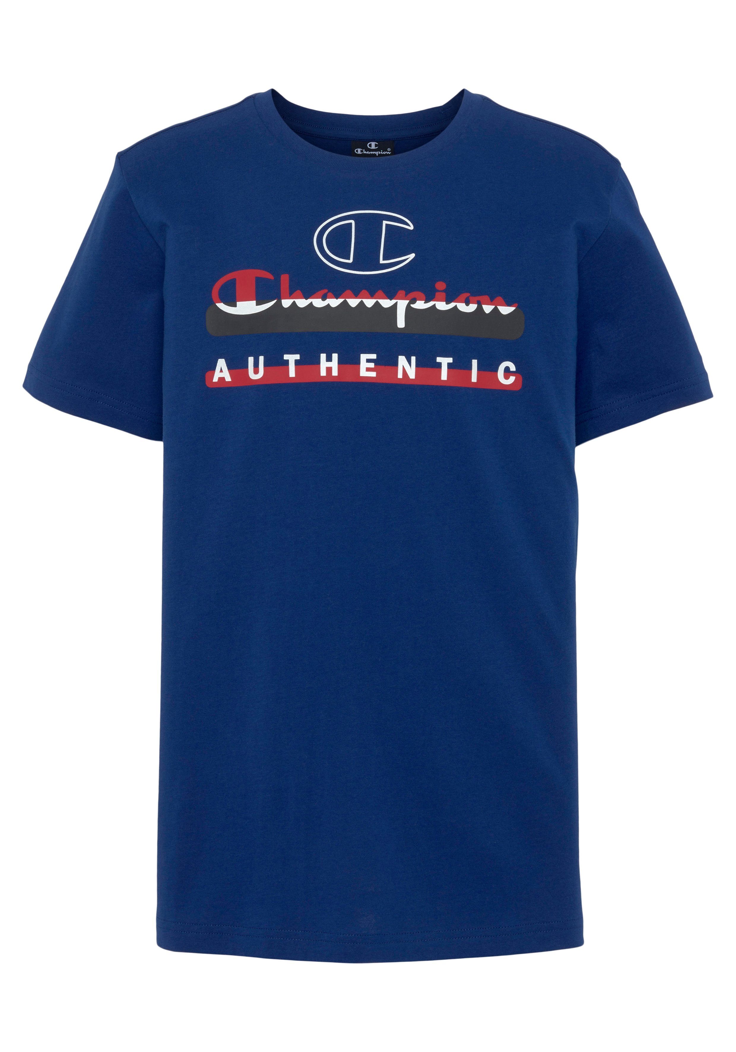 Champion T-Shirt Graphic Shop Crewneck T-Shirt - für Kinder blau