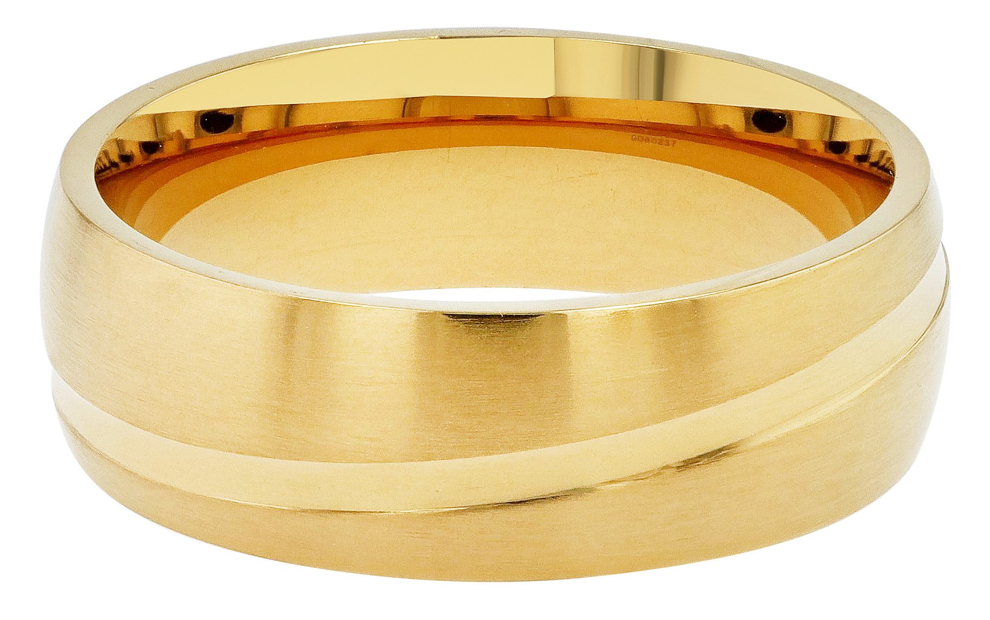 AKZENT Partnerring Peyton, goldfarbig, langlebig, Herren Ring