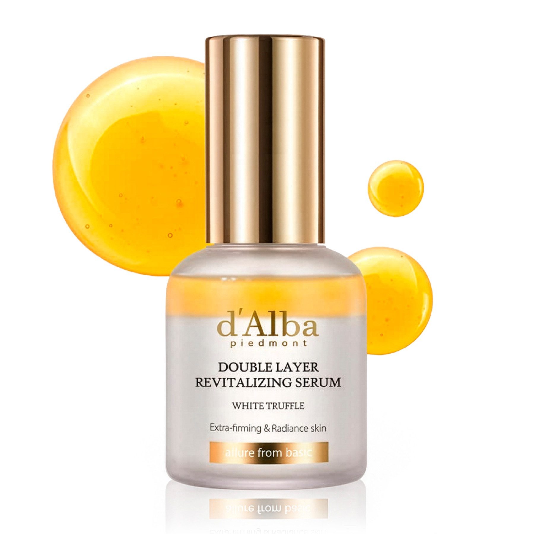 d'Alba Gesichtsserum White Truffle Double Layer Revitalizing Serum Vegan, 1-tlg., Gesichtsserum, Trüffel, Hautpflege