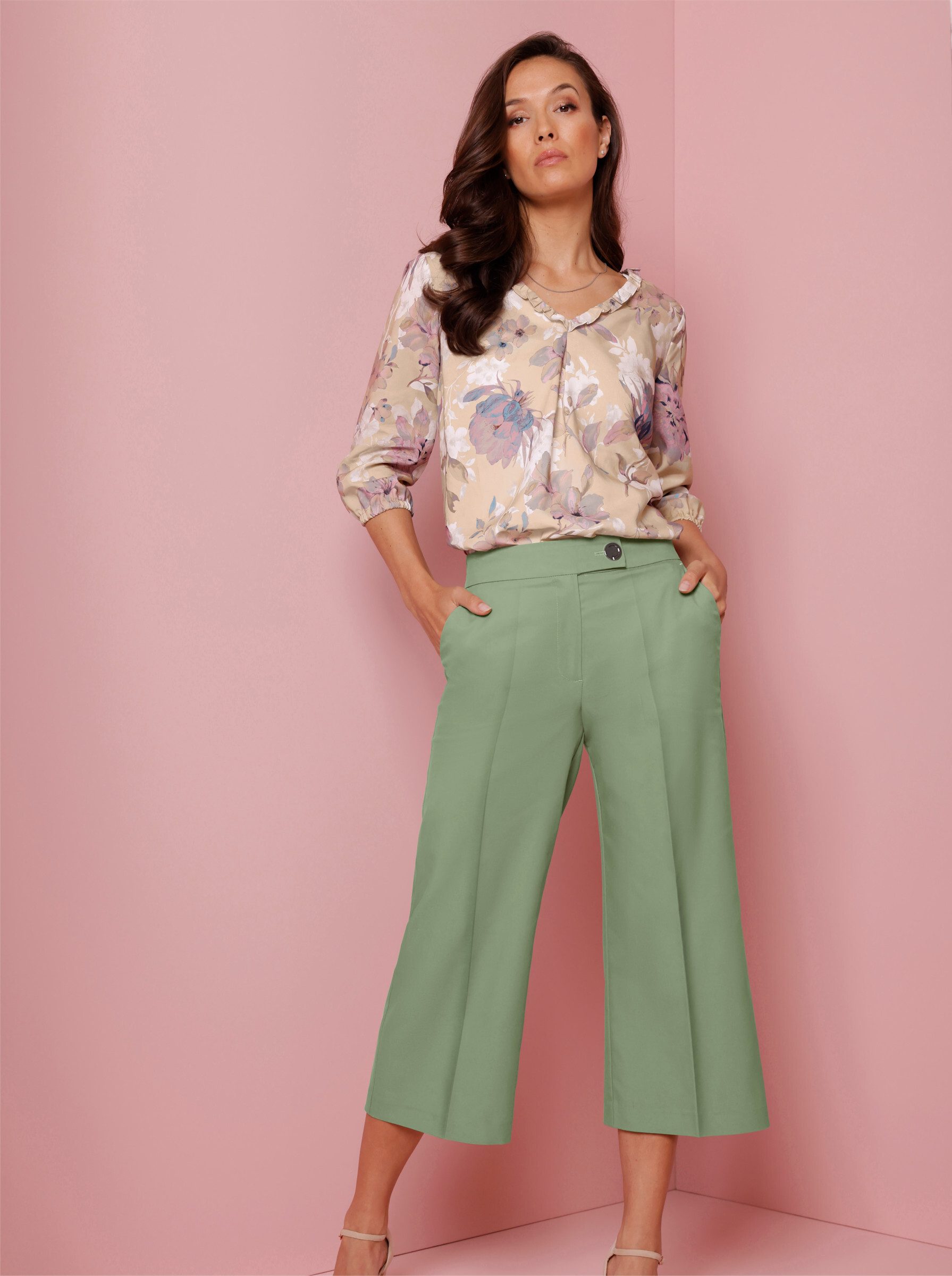 creation L Klassische Bluse Longbluse . günstig online kaufen