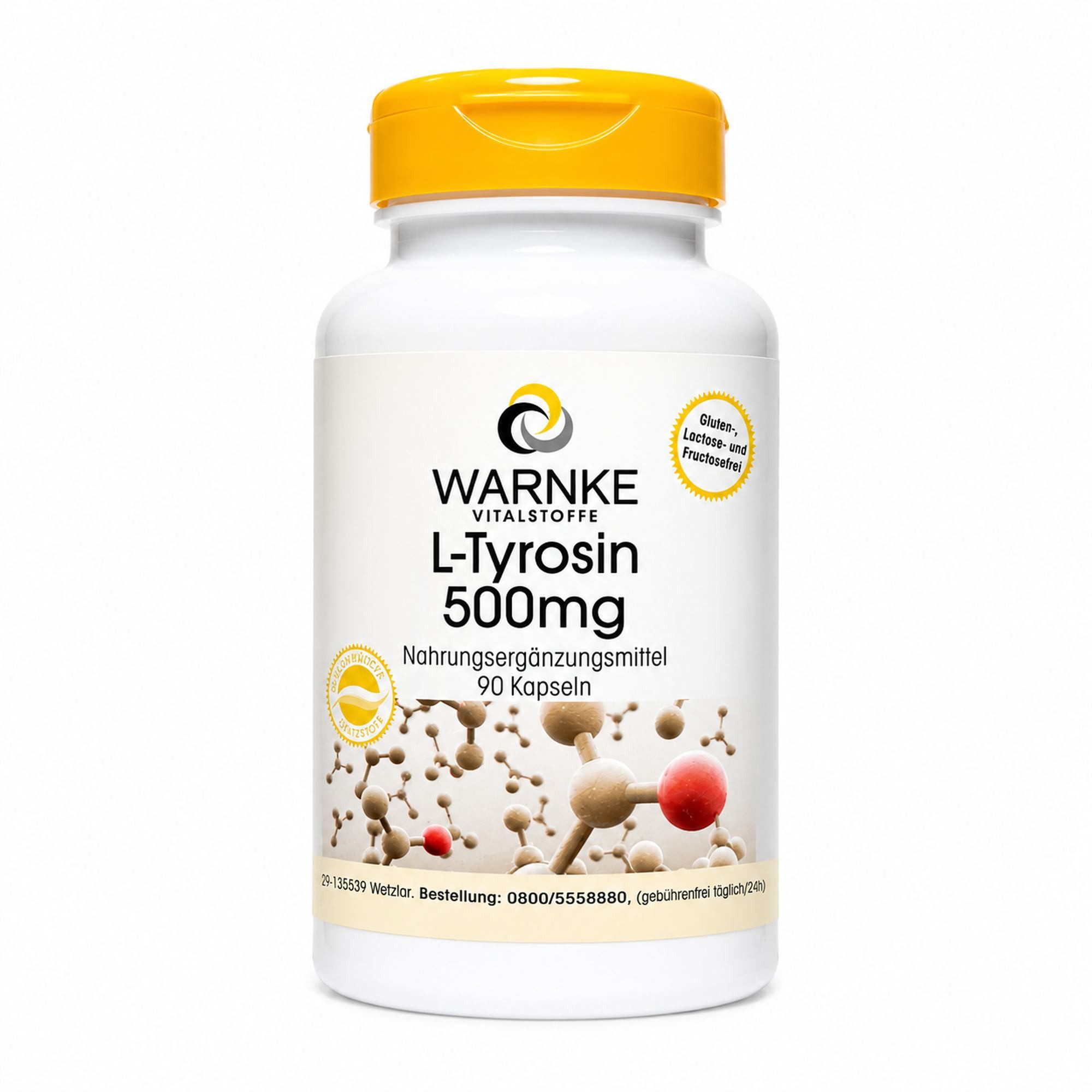 Warnke Vitalstoffe L-TYROSIN 500 mg Kapseln Kapseln