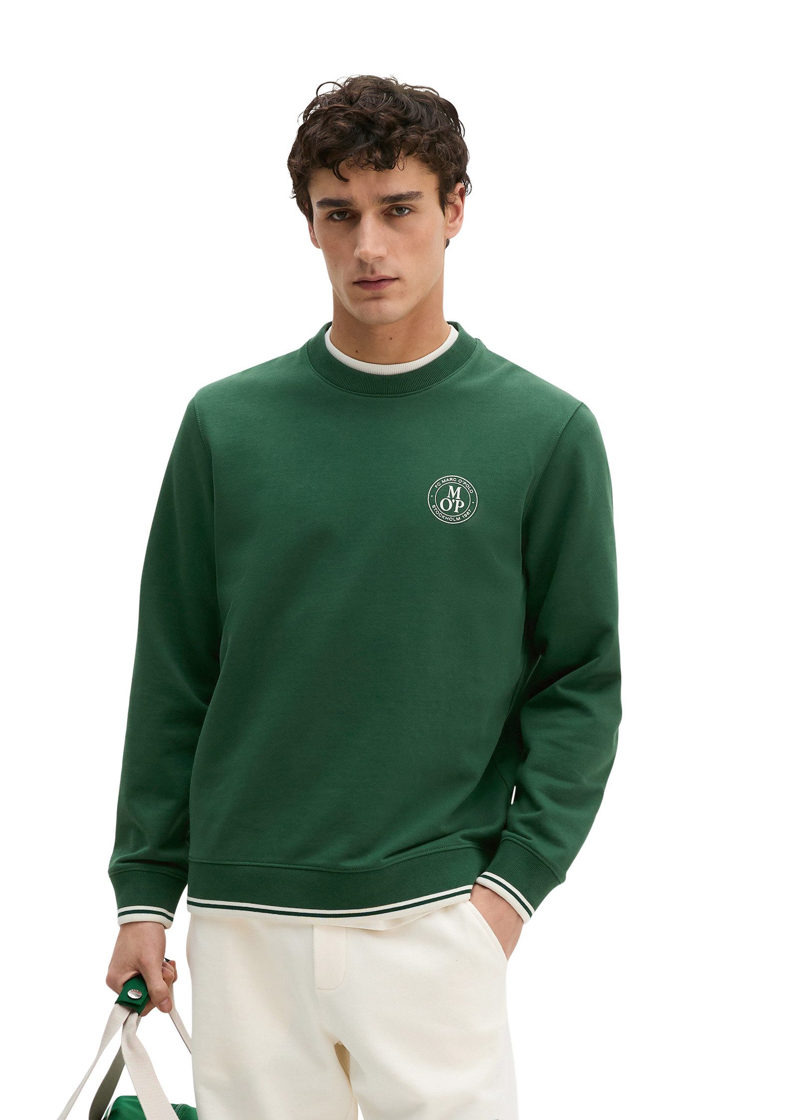 Marc O'Polo Sweatshirt mit Fußball-Rückenprint