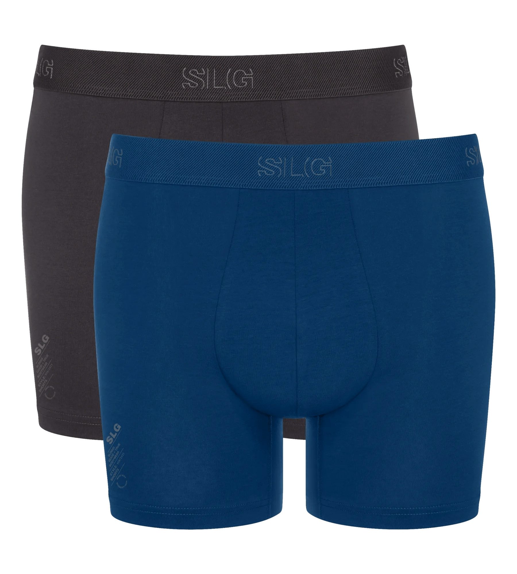 sloggi Boxershorts SLG Base (2er Pack) weicher Elastikbund mit diskretem Logo, ohne Eingriff