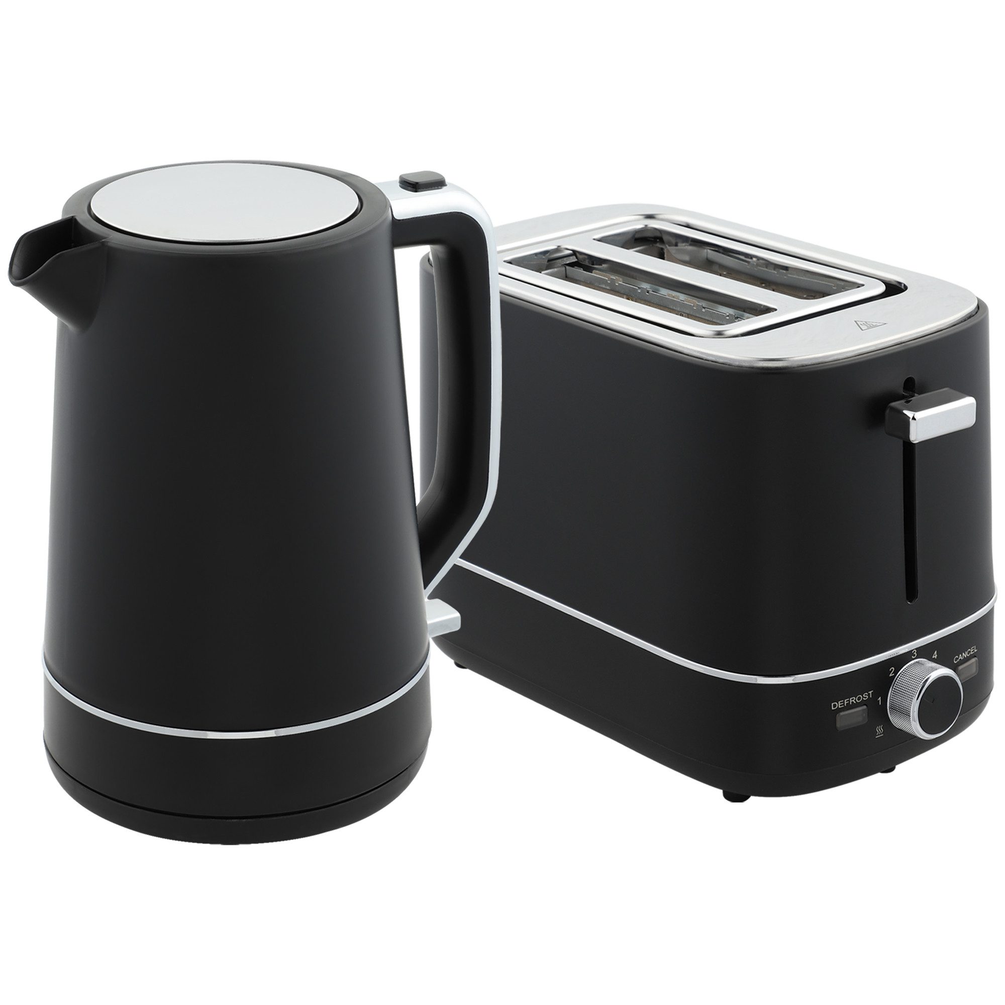 2-in-1-Toaster Set aus 1,7 L Wasserkocher und Toaster mit 6 Bräunungsstufen