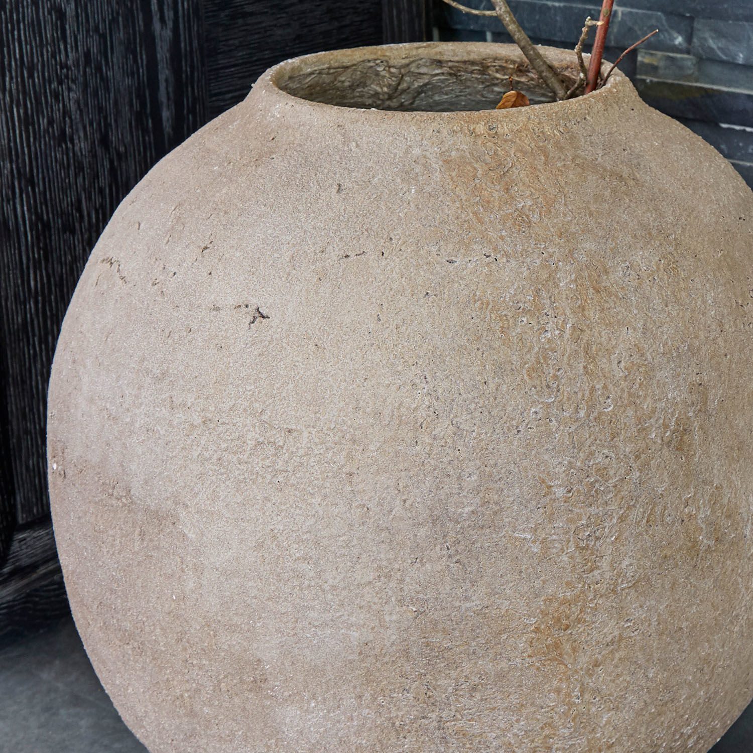 Mirabeau Tischvase Vase Samai antikbeige, none – Bild 5 von 5