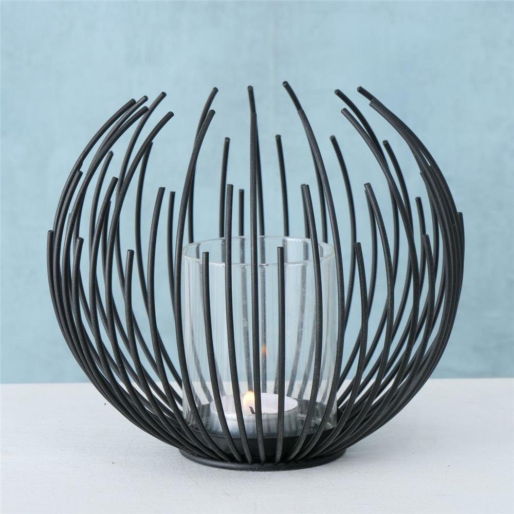 cm, GRUPPE Metall, aus Skandinavisches BOLTZE Schwarz, 16 Windlicht BOLTZE Design GmbH Kerzenhalter, Cylon,