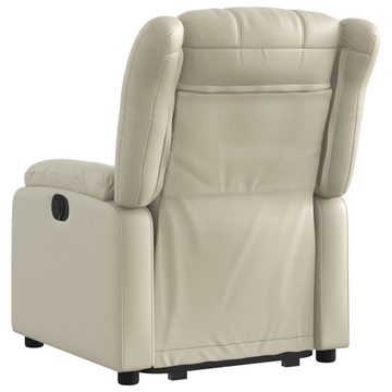 vidaXL Sessel Relaxsessel mit Aufstehhilfe Elektrisch Creme Kunstleder (1-St)