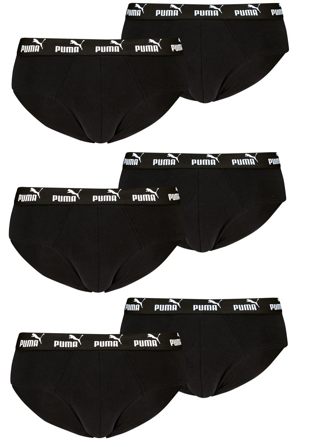 Schlüpfer PUMA Herren Elements Brief Slips im 6er Pack