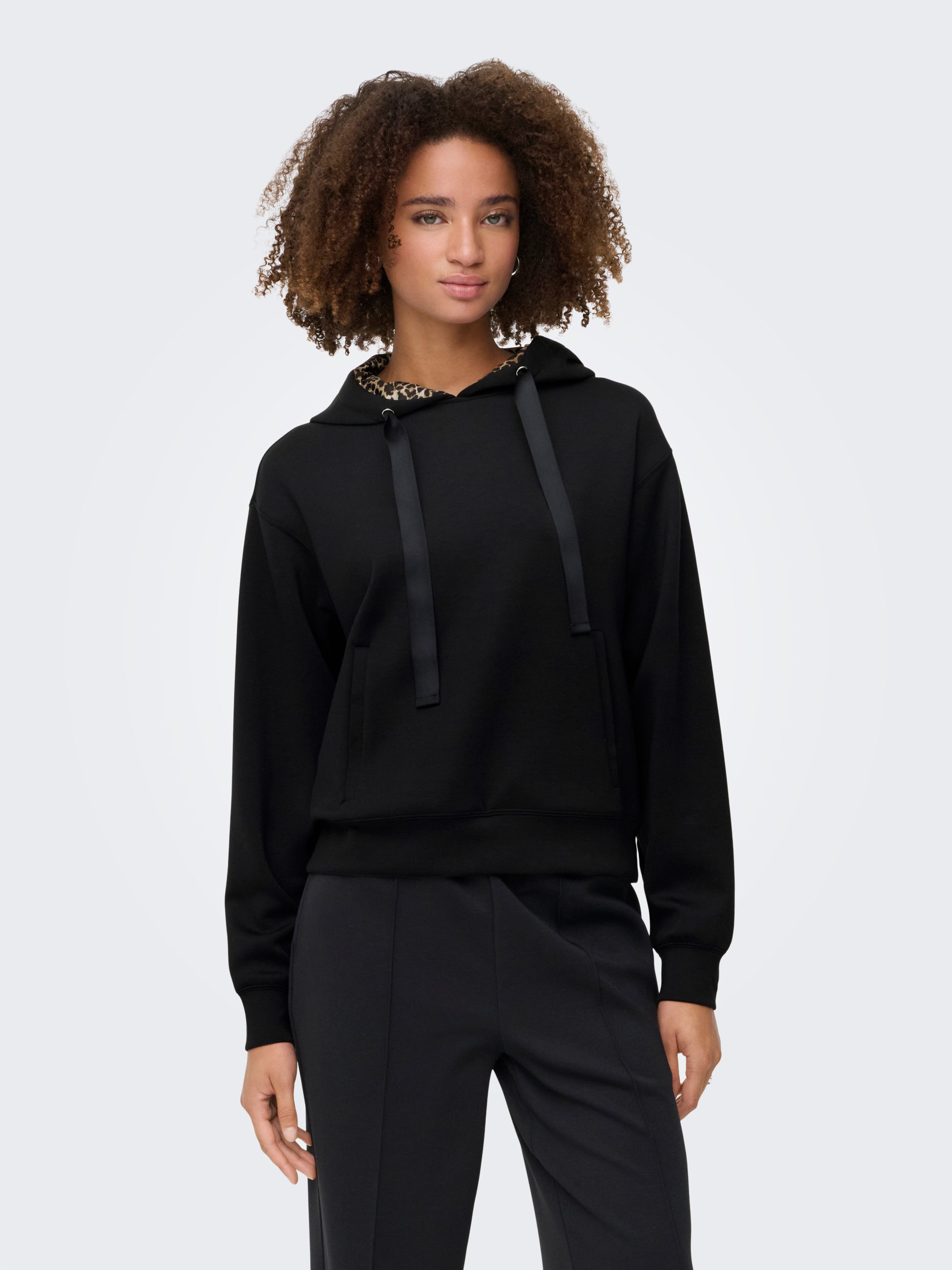 ONLY Kapuzensweatshirt ONLALINA LIFE LEO DETAIL günstig online kaufen