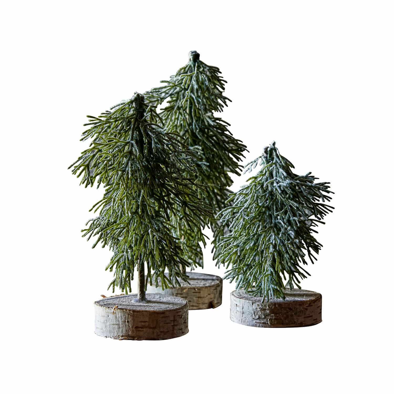Mirabeau Weihnachtsfigur Baum 3er Set Lonzac grün (3er Set, 3er Set)