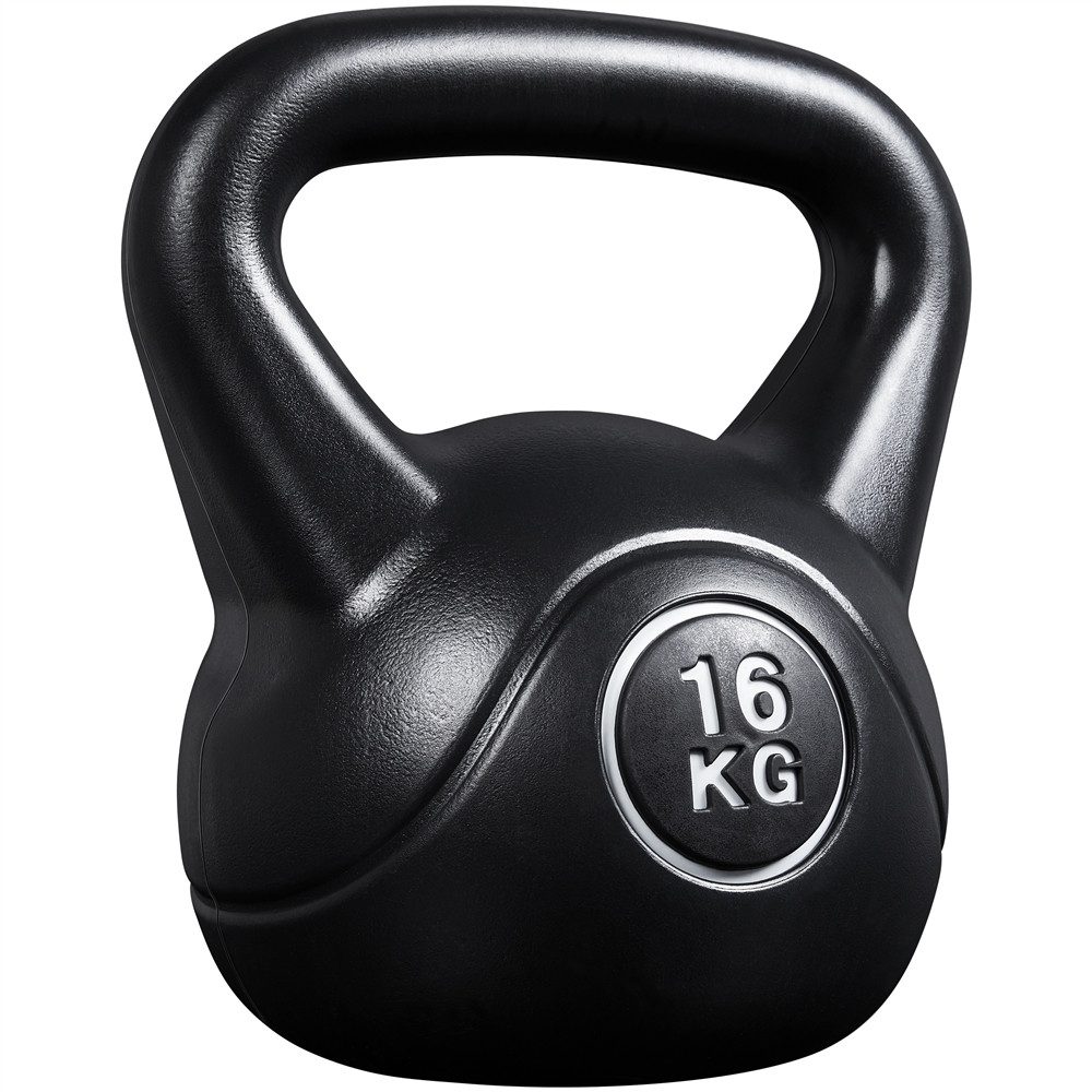 Yaheetech Kettlebell 6/8/10/12/16/20 kg, Kugelhantel Kunststoff Schwunghantel für Krafttraining
