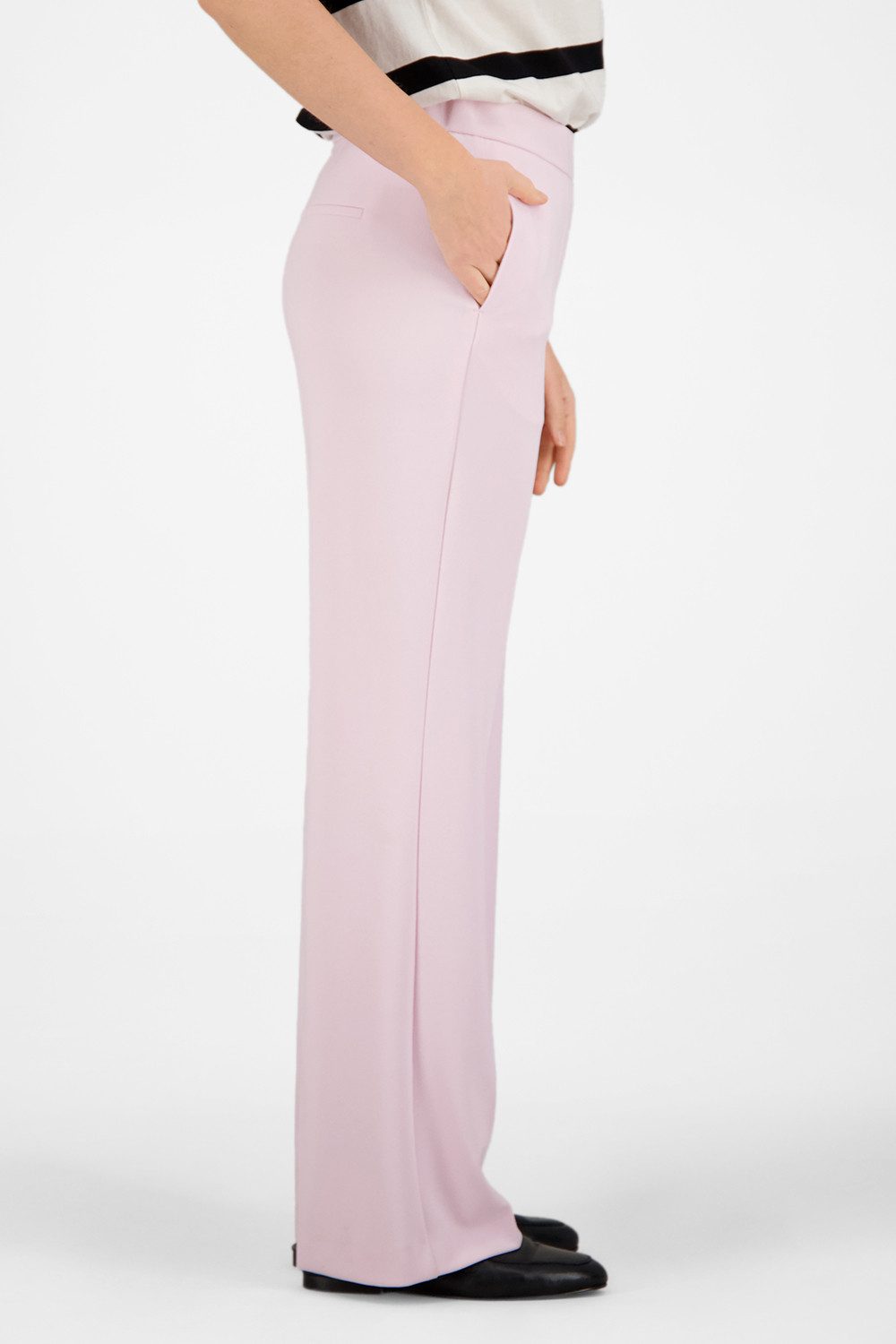 Atelier GARDEUR Loose-fit-Jeans FRANCA800-601371-3031 Damenhose Feminine Fit Wide Leg rosa Weites Bein mit elastischem Pull-on-Bund und fließendem Poly-Mix