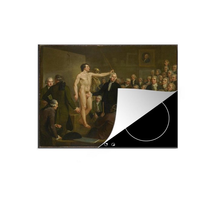 MuchoWow Herdblende-/Abdeckplatte Vortrag über Anatomie von Andreas Bonn - Malerei von Adriaan de Lelie Vinyl (1 tlg) Mobile Arbeitsfläche nutzbar Ceranfeldabdeckung ZR10826