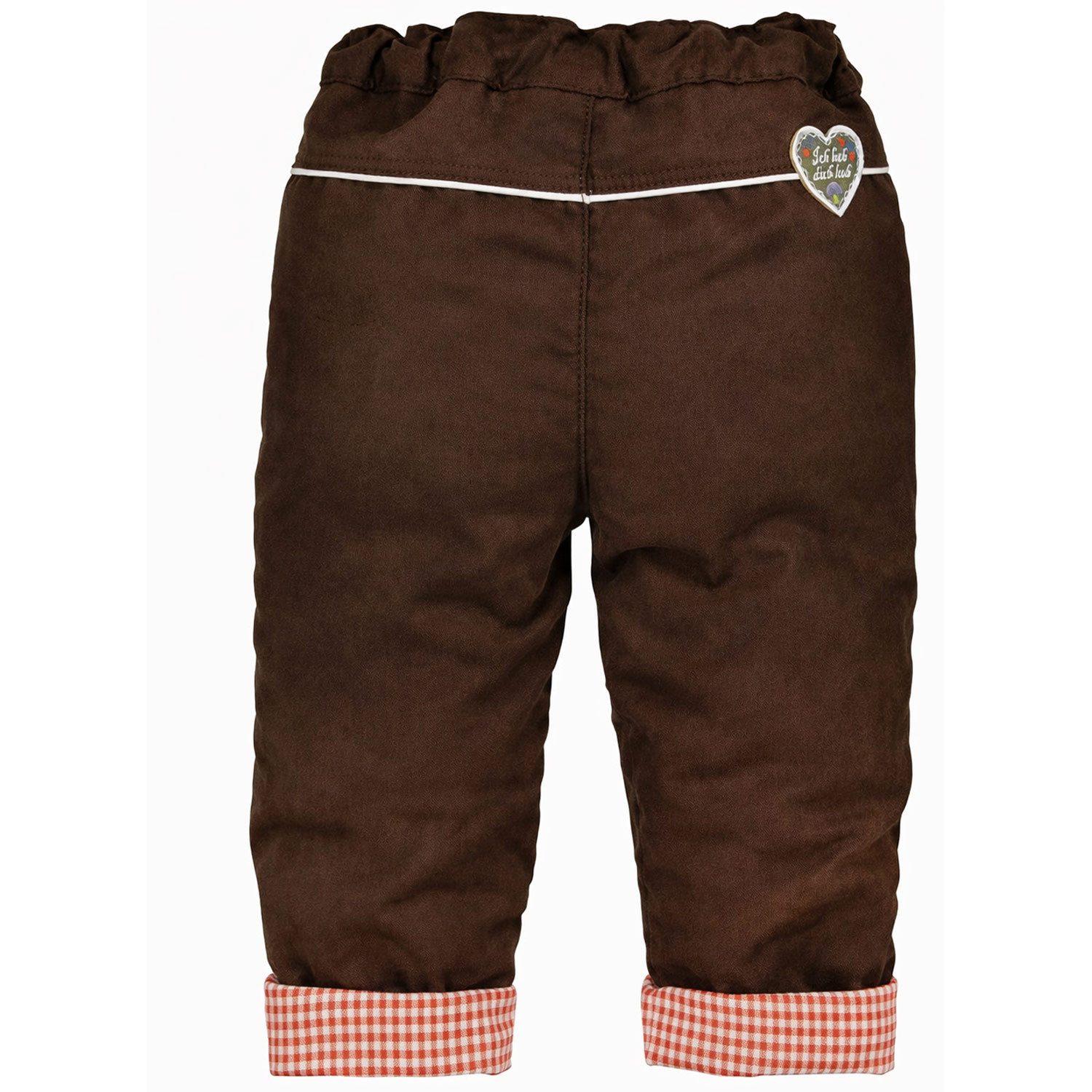 BONDI Trachtenlederhose Baby Mädchen Kunstlederhose 'Alpen Queen' 86683, B