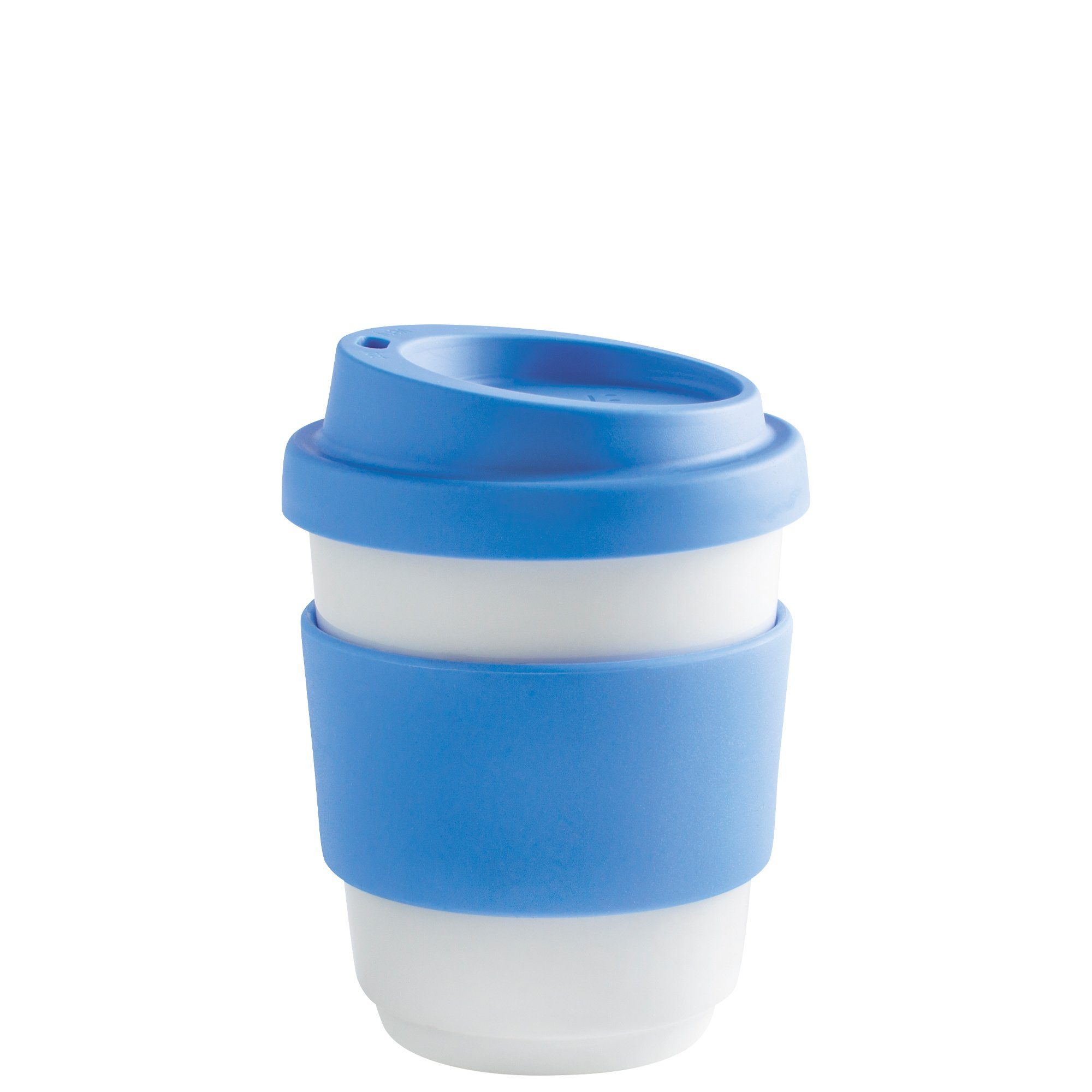 Kahla Coffee-to-go-Becher Fillit Becher + Trinkdeckel, Porzellan, Made in Germany sky blue