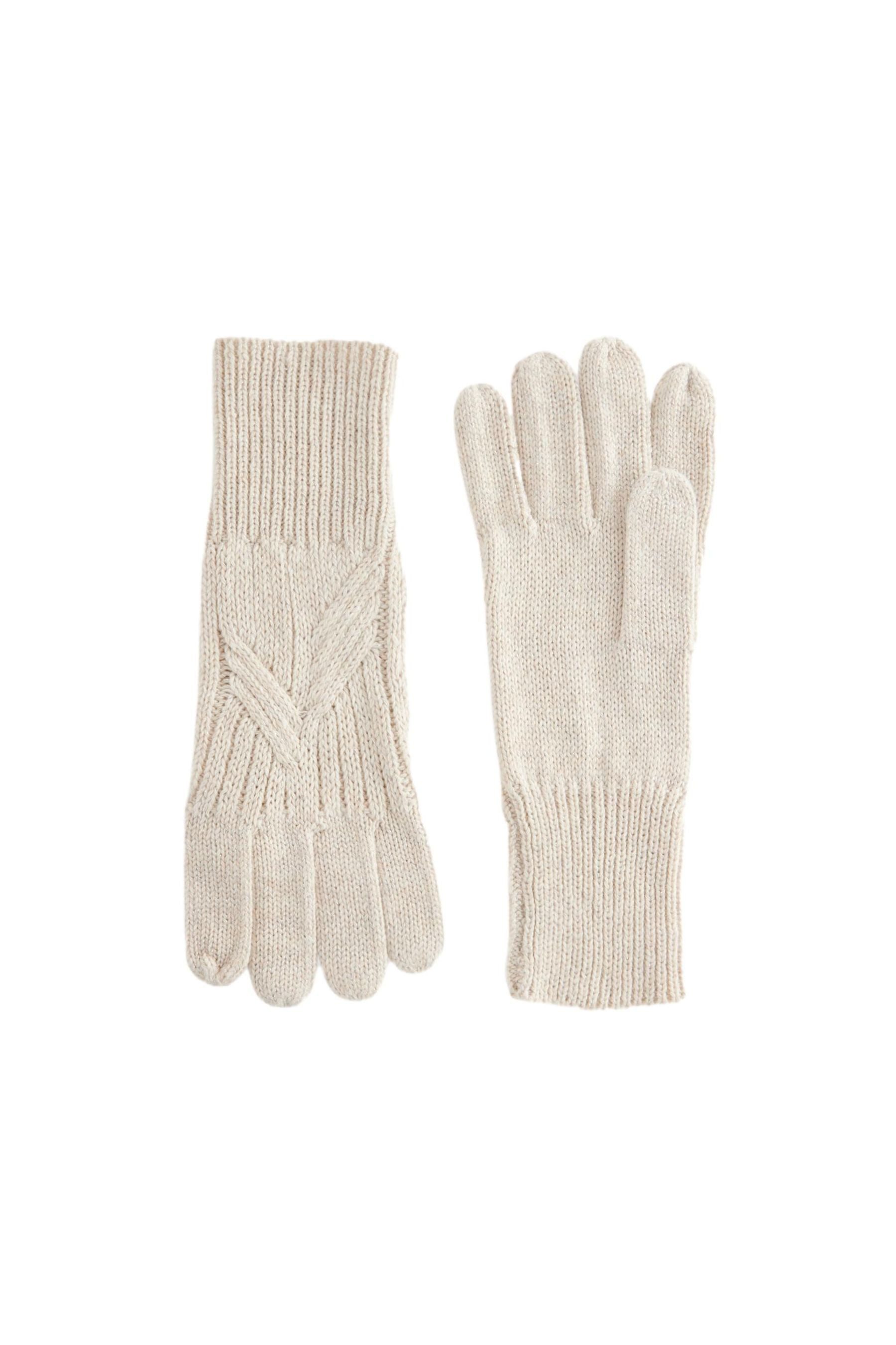 Next Strickhandschuhe Zopfmuster-Handschuhe (1-St)