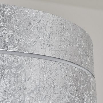 hofstein Hängeleuchte »Spano« runde Hängelampe in Silber aus Metall, ohne Leuchtmittel, 3xE27 je 60 Watt, moderne