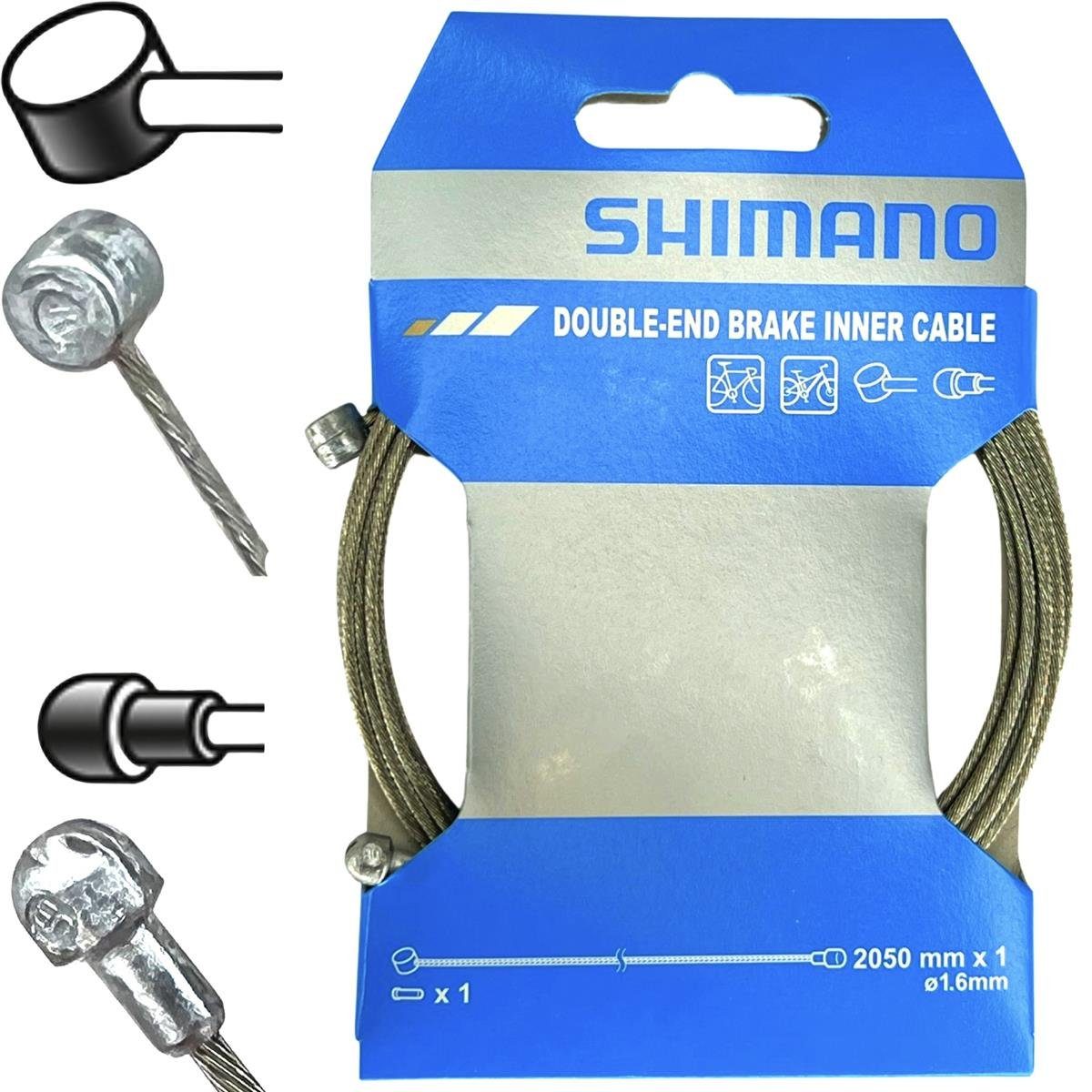 Shimano Felgenbremse Shimano MTB Bremszug Edelstahl Walzennippel Birnennippel Quetschnippel