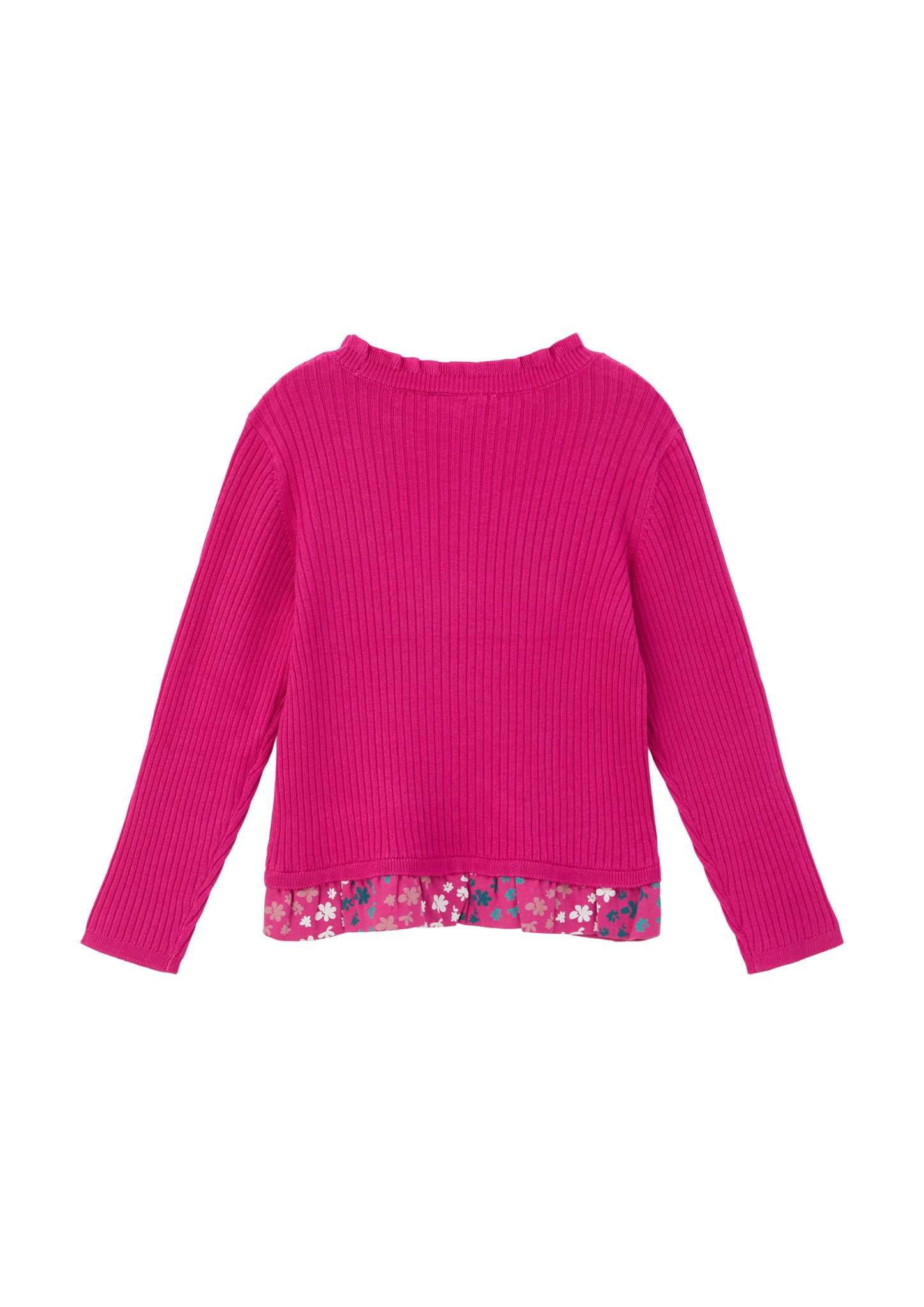 Strickpullover Viskosemix Langarmshirt Layering pink aus s.Oliver