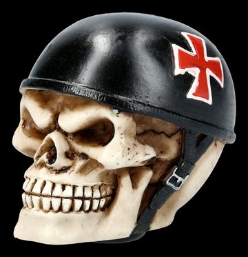 Figuren Shop GmbH Dekoobjekt Totenkopf Schaltknauf - Skull Racer - Gothic Dekoration