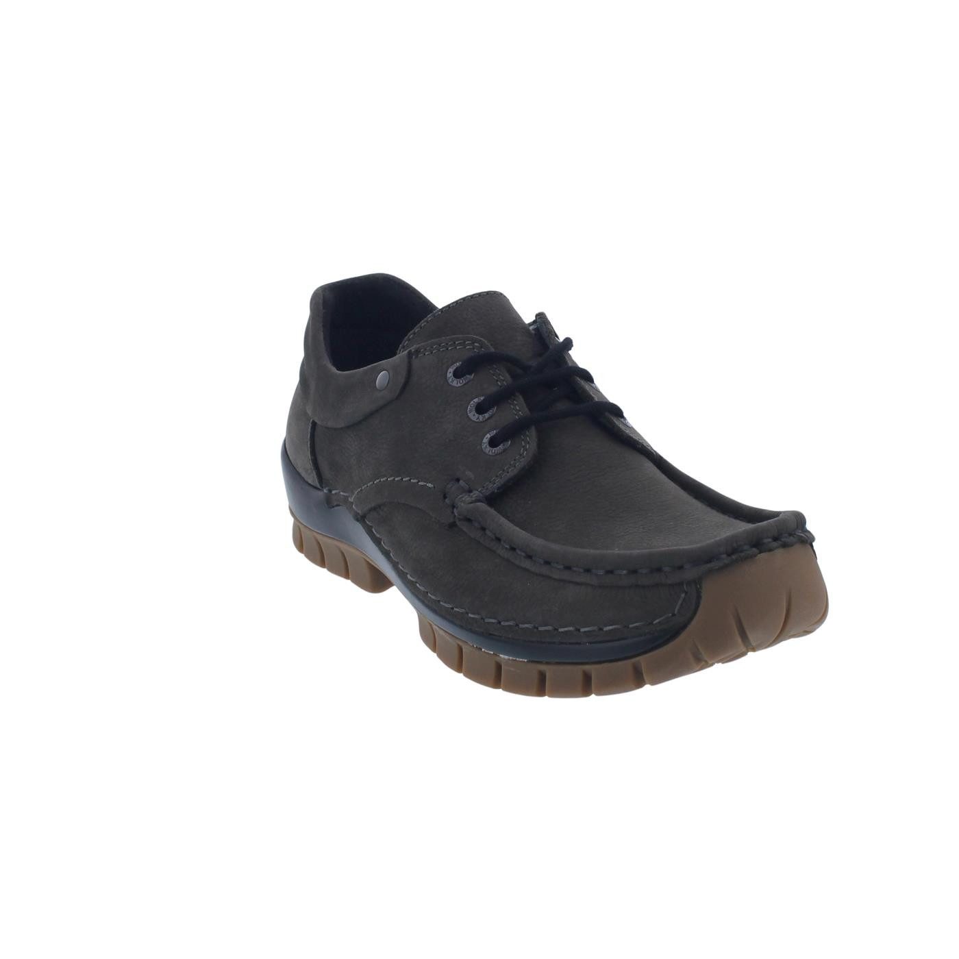 WOLKY Wolky Fly Winter Halbschuh, Antique nubuck Leather, Carbon (dunkelgrau Schnürschuh