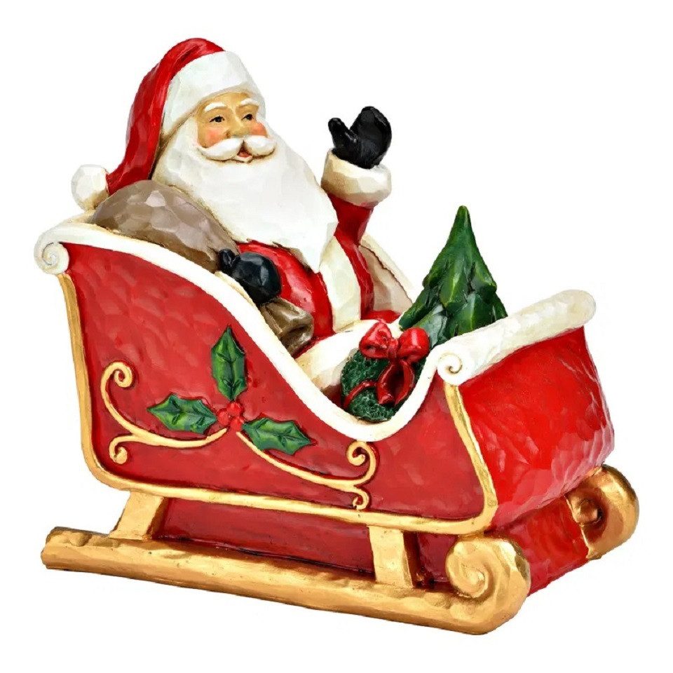 Interdesign24 Weihnachtsfigur Weihnachtsmann auf Schlitten