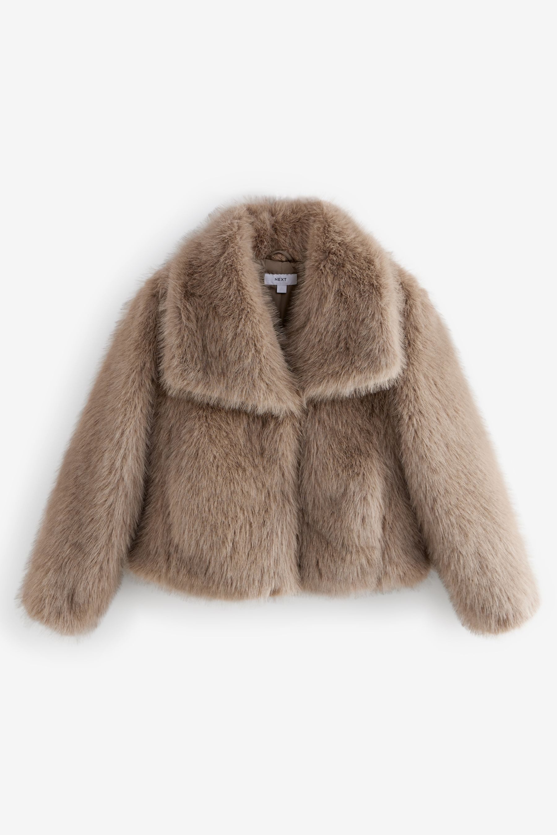 Fellimitatjacke Kurze Jacke aus Kunstfell