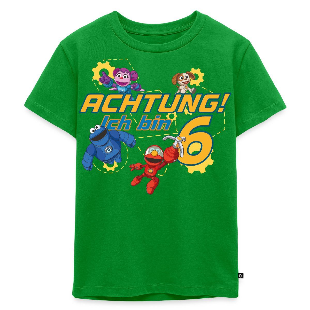 T-Shirt Mecha Builders Team Achtung Ich Bin 6 Jahre Alt Kinderkunst Kinder Pre