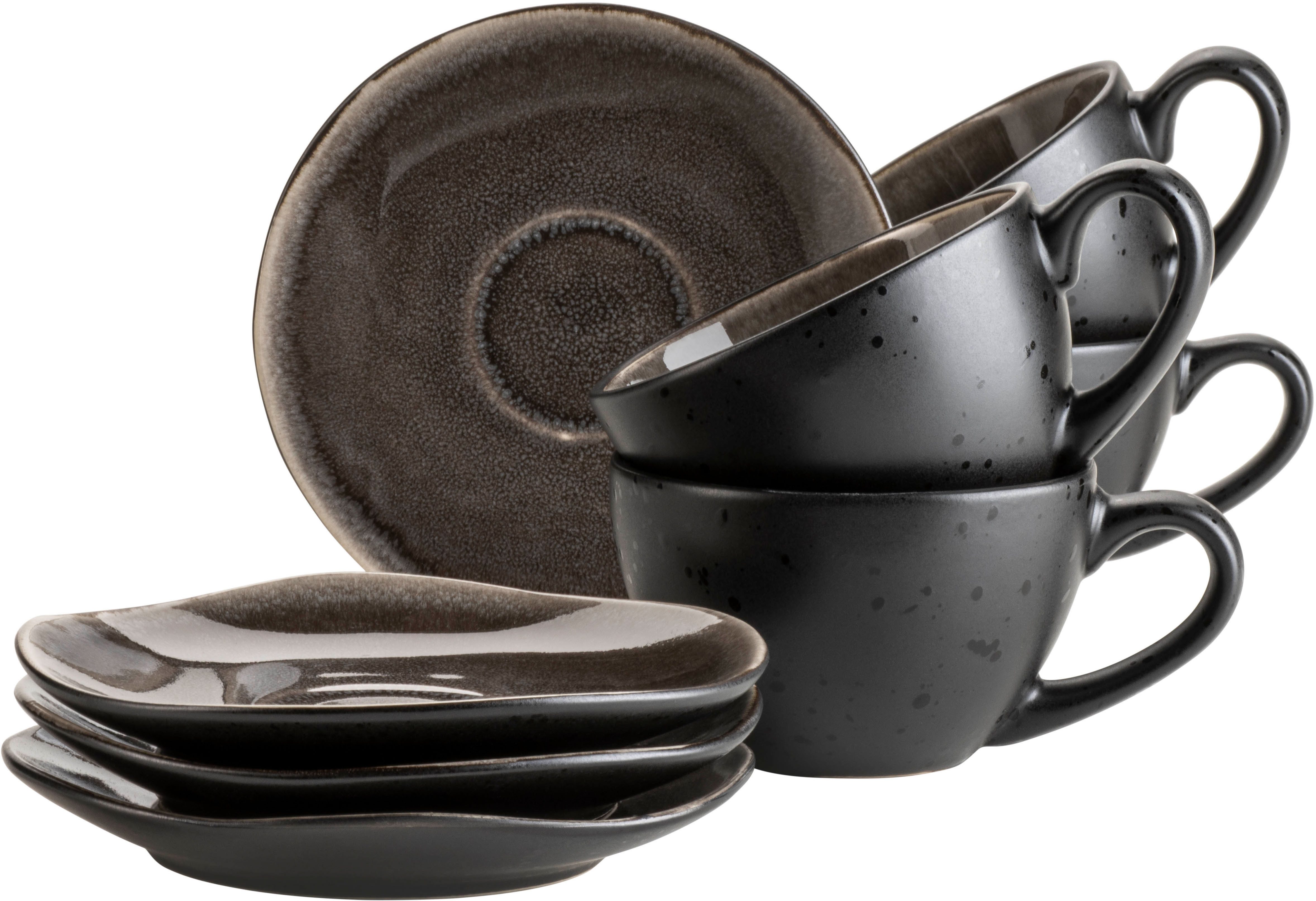 MÄSER Tasse NIARA ORGANIC, Kaffeetassen-Set, Keramik, 8-tlg., Keramik