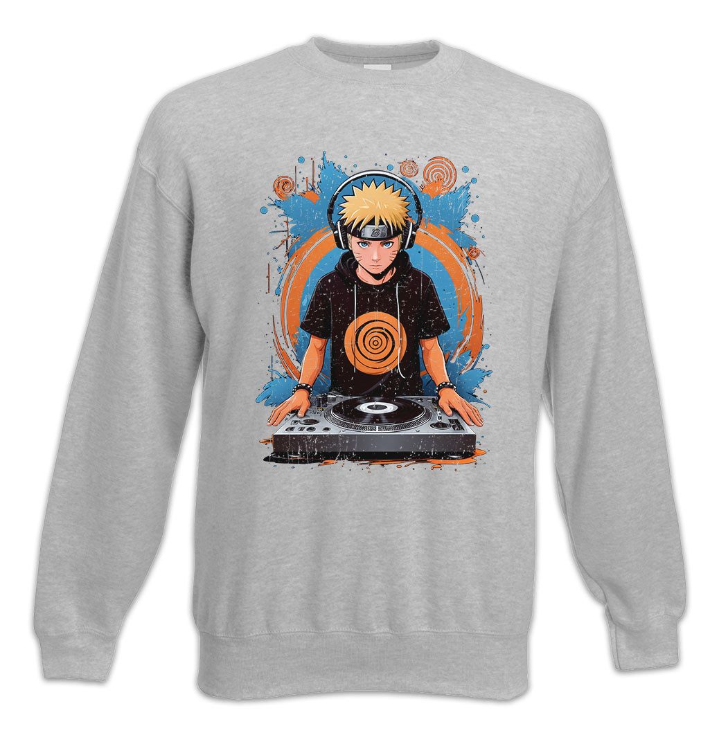 Sweatshirt Ninja DJ Sweatshirt Shinobi System Anime Naruto Music Musik Dattebayo